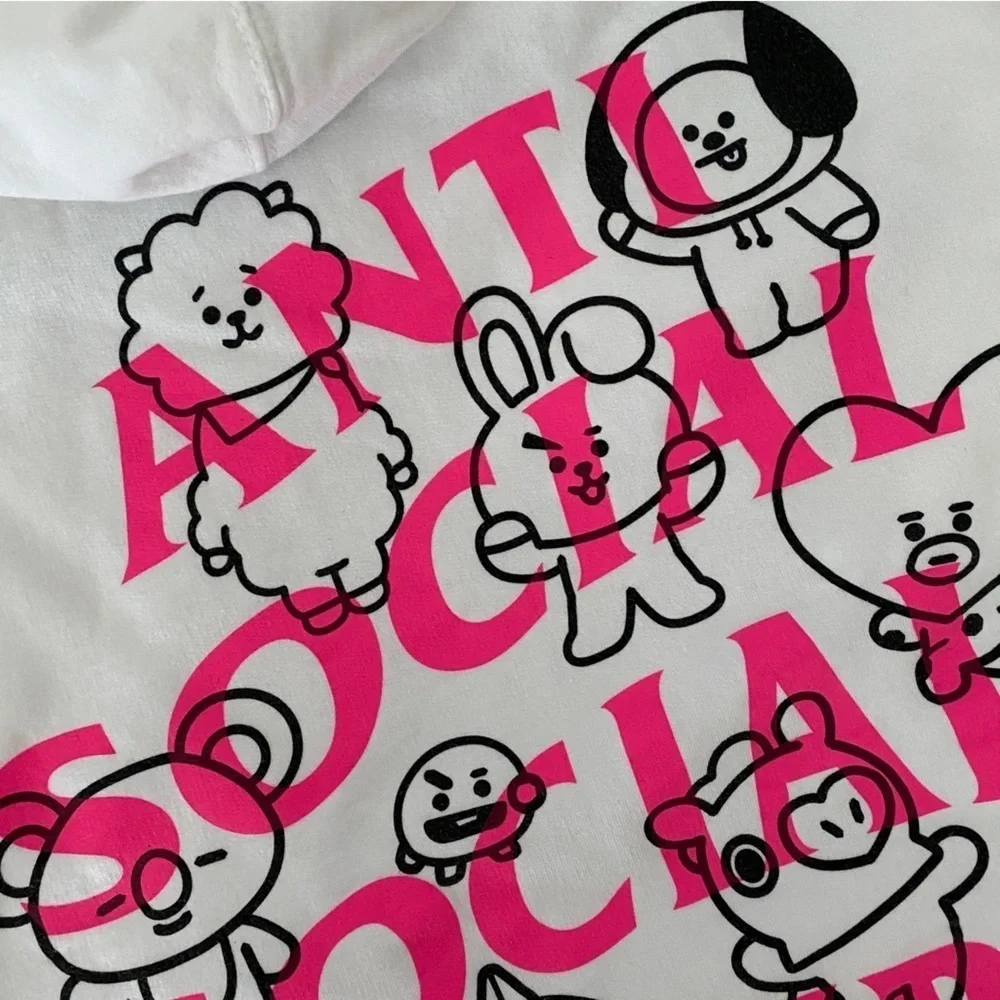 Anti Social Social Club x BT21 Print Hoodie
